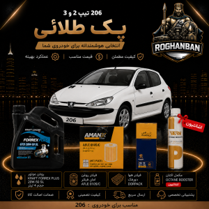 پکیج تعویض روغن 206 تیپ 2 و 3 (TU3) (طلائی)